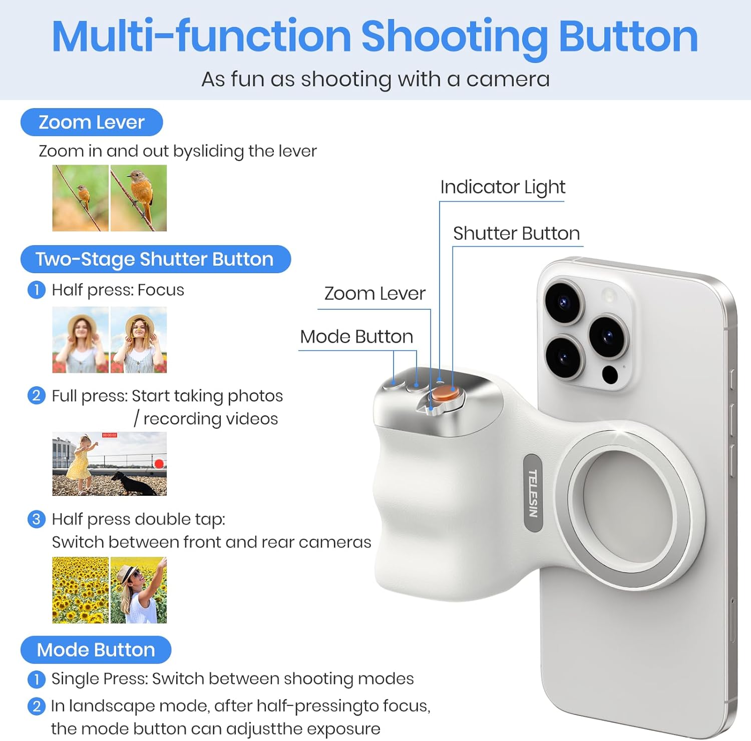 XPro Magnetic Photography Handle Phone Grip